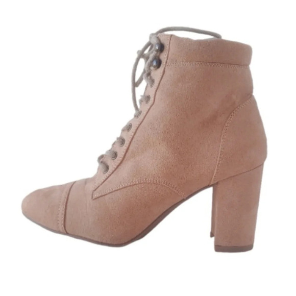 Madden Girl Faux Suede Laceup Boots 70s Hippie Boho Cowgirl Cottagecore - Picture 1 of 7